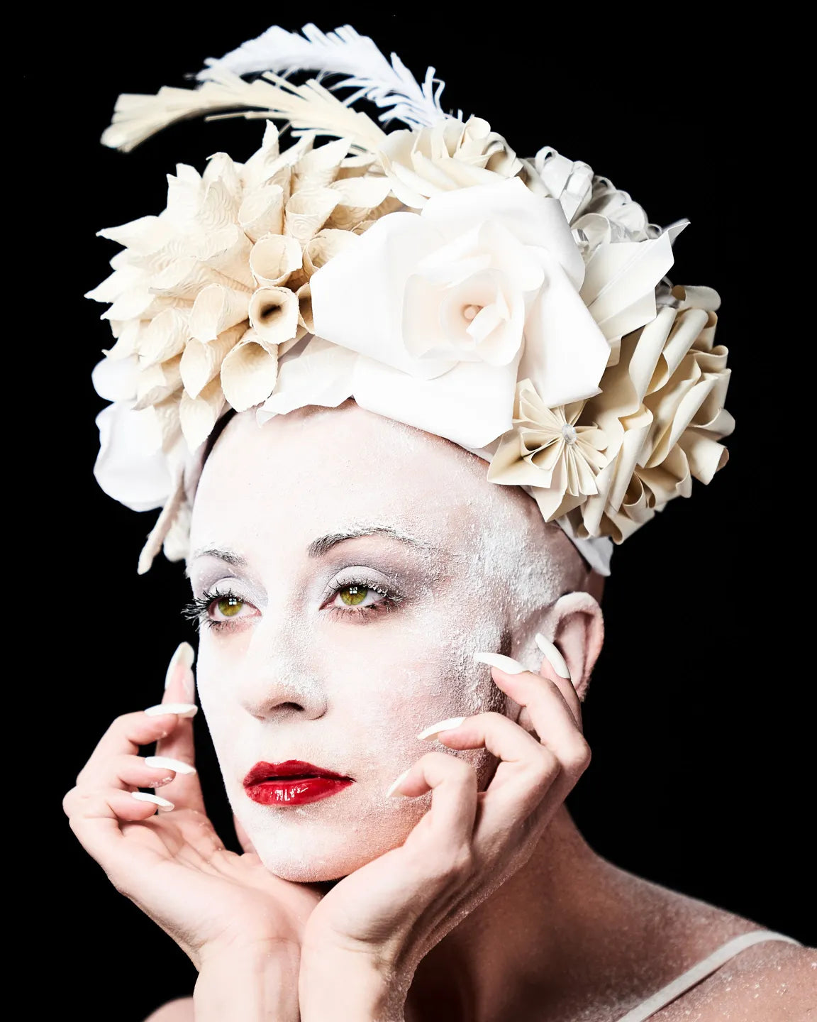 Makeup photography lit by TML lighting - (Headpiece by Megan Longmeyer)