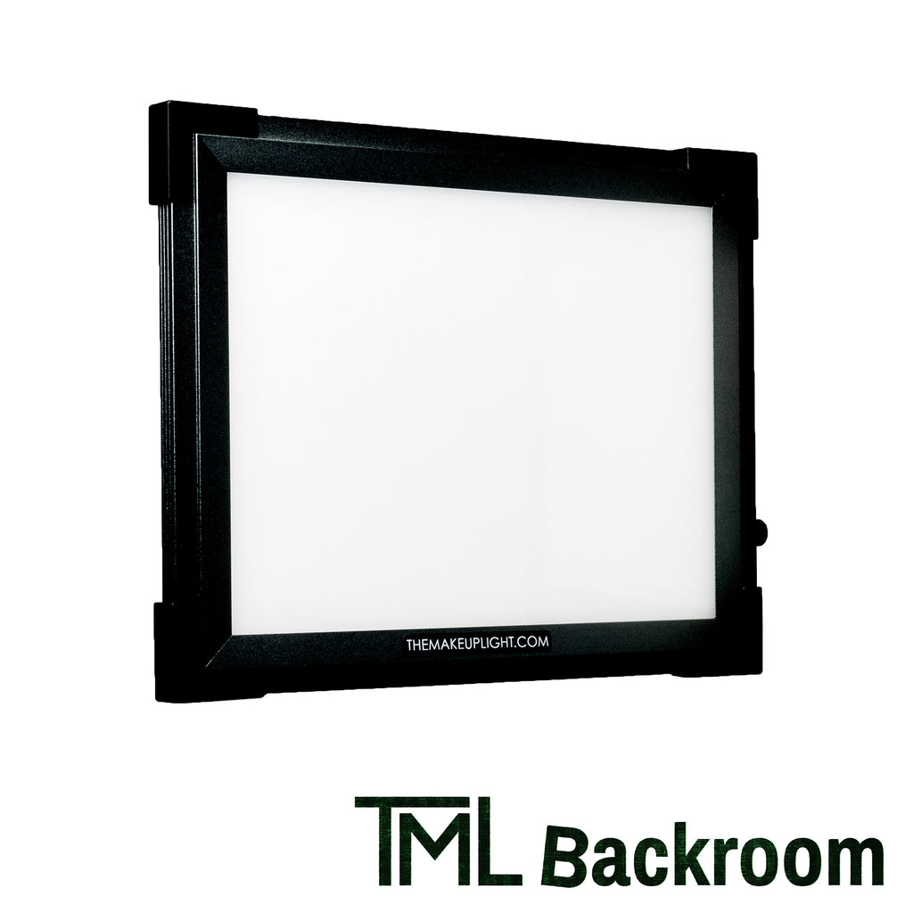TML Backroom black LED Key Light Panel on white