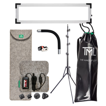 Eyelight with pouch, Power Assembly, Light Stand, Stand Bag, Quick Release, and Gooseneck