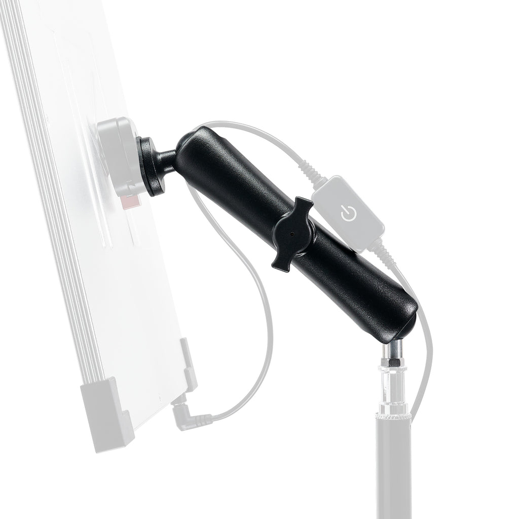 A Universal Arm emphasized with a Light Panel and Light Stand